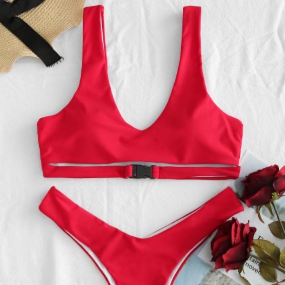 Zaful Bikini Top with Buckle